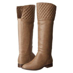 Chinese Laundry Fallout Taupe Quited Knee High Boots